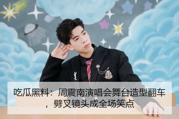 吃瓜黑料：周震南演唱会舞台造型翻车，劈叉镜头成全场笑点